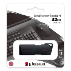 PENDRIVE KINGSTON 32GB DATA TRAVELER EXODIA M NEGRO DTXM - tienda online