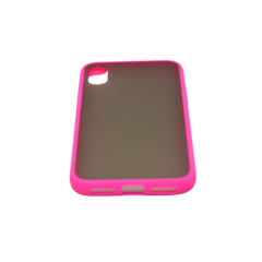 FUNDA IPHONE X BORDER COLOR MATE FUCSIA - tienda online