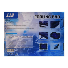 BASE COOLER P/ NOTEBOOK HASTA 17'' SEISA 118 AZUL - comprar online