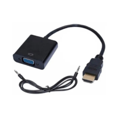 ADAPTADOR HDMI A VGA + AUDIO - DB Store