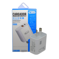 CARGADOR DE DOBLE SALIDA USB / TIPO C VIAKING