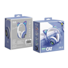 AURICULAR BLUETOOTH - SD CON OREJA GATO STN-28 - DB Store