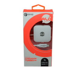 CARGADOR PARED ALO QUICK CHARGE C/ CABLE MICRO USB