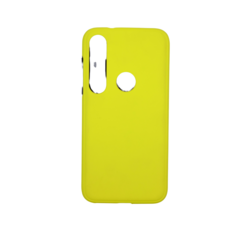 FUNDA P/ MOTOROLA G8 AMARILLO TPU RIGIDO SOFT