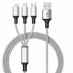 CABLE 3 EN 1 USB A MICRO USB / TIPO C / LIGHTNING - comprar online