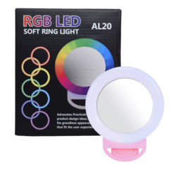 ARO LUZ LED RGB CLIP PARA CELULAR AL20 - comprar online