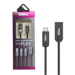 Imagen de CABLE USB IRON FLEX TIPO C