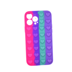 FUNDA PARA IPHONE 13 PRO MAX POP IT B FUCSIA A VIOLETA - tienda online