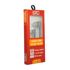 CABLE LIGHTNING CARGA RAPIDA GTC 1M