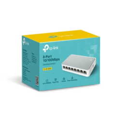 SWITCH 8 PUERTOS TP-LINK TL-SF1008D 10 100 MBPS MINIDESKTOP - DB Store