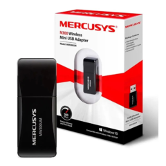 MINI ADAPTADOR USB MERCUSYS MW300UM 300MBPS - comprar online