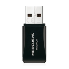 MINI ADAPTADOR USB MERCUSYS MW300UM 300MBPS - comprar online