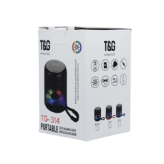 PARLANTE BLUETOOTH TG-314 C/ LUCES COLORES - DB Store