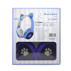 AURICULAR BLUETOOTH SEISA OREJA GATO P38M LUZ LED - comprar online