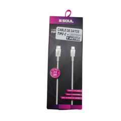 CABLE USB TIPO C A LIGHTNING 3.0 1M SOUL