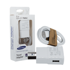 CARGADOR VIAJERO PARED P/ GALAXY NOTE + CABLE MICRO USB - tienda online