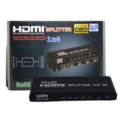 HDMI SPLITTER 1X4 SWITCH 4K 2K FULL HD 1080 PC DVD TV PS3