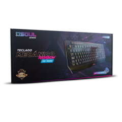 TECLADO GAMER MECANICO XK1000 SOUL USB RAINBOW RGB - comprar online