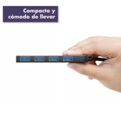 HUB USB 3.0 4 PUERTOS CQT-302 PC MAC LINUX 5GBPS - tienda online