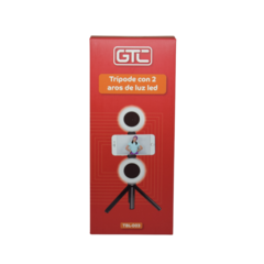 TRIPODE CON 2 AROS LUZ LED GTC TBL-003 - DB Store