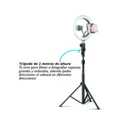 ARO LED 10 PULGADAS + TRIPODE 2 METROS RINGLED MIRROR SOUL en internet