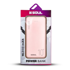 CARGADOR PORTARIL POWER BANK SOUL PBS-D10000RS DUAL USB ROSA - comprar online