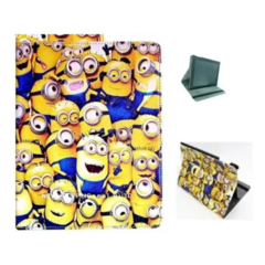 FUNDA IPAD MINI 4 5 FLIP COVER + VIDRIO MINIONS en internet