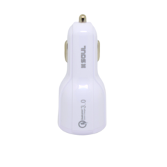 CARGADOR VIAJERO DUAL 2.4 A MICRO USB BLANCO - tienda online