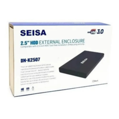 CARRY DISK SEISA DN-K2507 METALICO 2.5 HDD NEGRO - DB Store