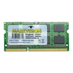 MEMORIA RAM MARKVISION SODIMM DDR3L 8GB 1600MHZ 1.35V NOTEBOOK MVD38192MSD-A6 - comprar online