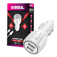 CARGADOR VIAJERO DUAL 2.4 A MICRO USB BLANCO - comprar online