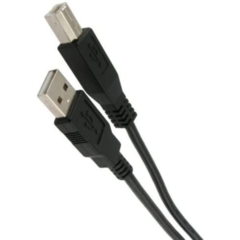 CABLE USB IMPRESORA 1.5 METROS NEGRO - comprar online