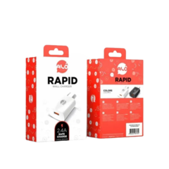 Imagen de CARGADOR PARED ALO RAPID USB 5V 2.4A