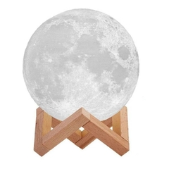 LAMPARA LUNA 3D MOON LAMP LED RGB CON CONTROL