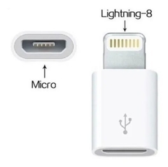 ADAPTADOR MICRO USB A LIGHTNING PARA IPHONE - DB Store