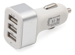 CARGADOR AUTO 3 USB TRIPLE USB 12V CM274 - comprar online