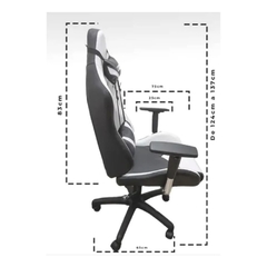 SILLA GAMER SOUL G GRIS/NEGRO - tienda online