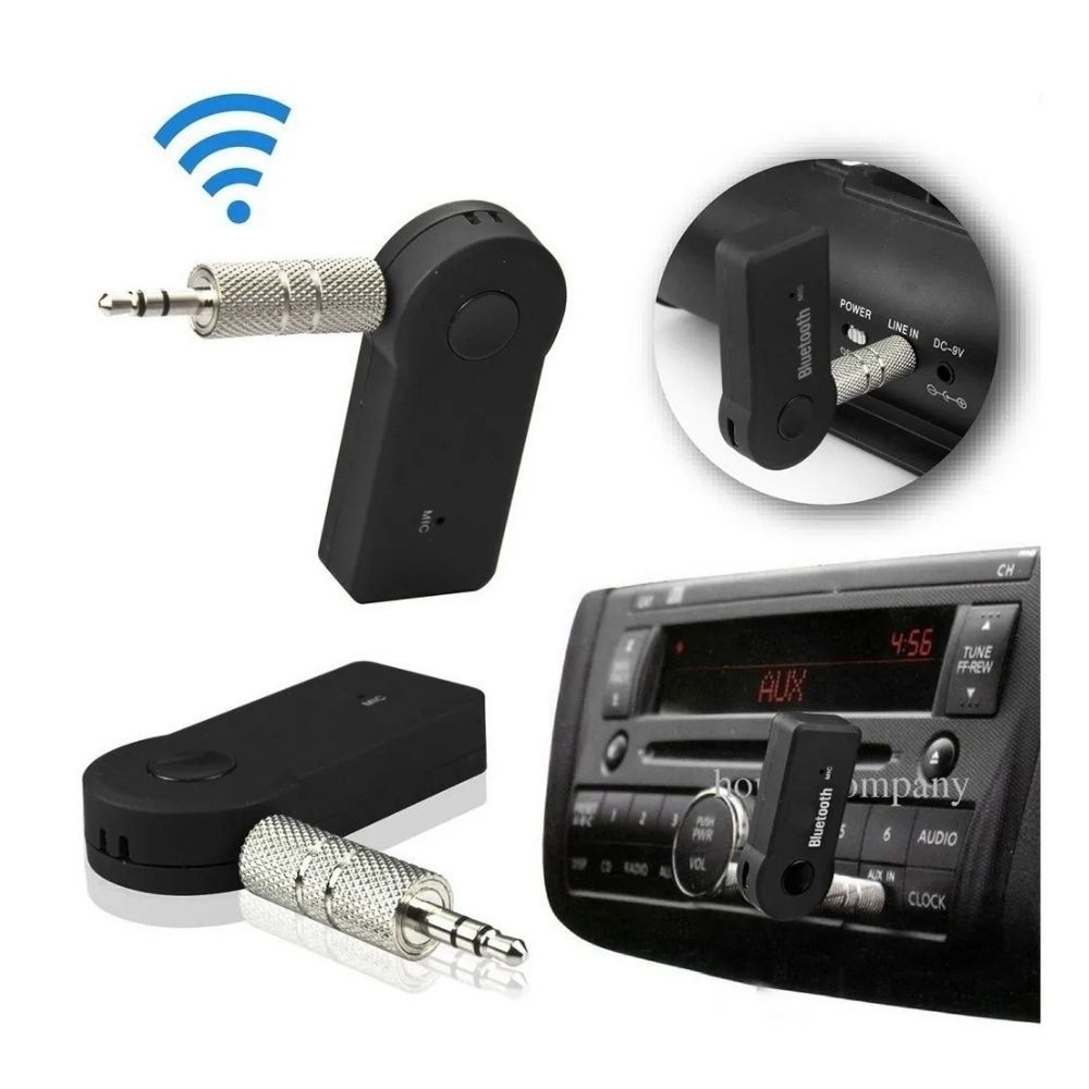 Receptor Bluetooth de Audio Universal 3.5mm con Micrófono