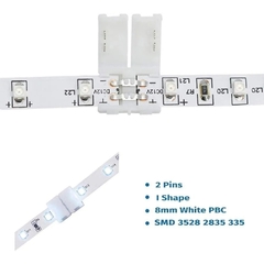 CONECTOR PARA UNIR TIRA LED 5050 RGB DOBLE HEBILLA 2 PINES - comprar online