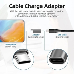 ADAPTADOR USB C MACHO A LIGHTNING HEMBRA - tienda online