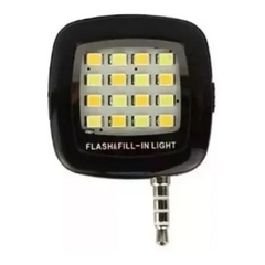 LUZ FLASH ELULAR PORTATIL SELFIES PIN 3.5LINTERNA LED C