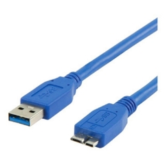 CABLE USB 3.0 DISCO RIGIDO TIPO A/B AZUL 1.5 METRO