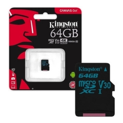 MEMORIA MICRO SD KINGSTON CANVAS GO 64GB 4K U3 V30 - comprar online