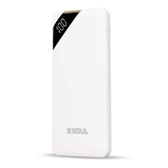 POWER BANK SOUL 10000MAH BLANCO C/VISOR LED