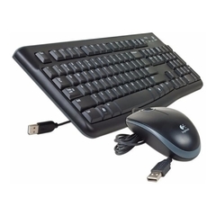 KIT TECLADO + MOUSE LOGITECH USB ESPAÑOL MK-120 - comprar online