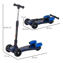 SMOKE SCOOTER ZHC068C FUEGO AZUL en internet