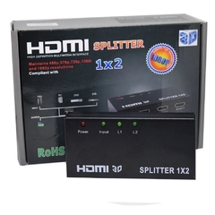 HDMI SPLITTER 1X2 SWITCH 4K 2K FULL HD 1080 PC DVD TV PS3