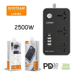 CARGADOR ZAPATILLA 3 PTO + 4 USB + 1 DO LDNIO 3412 - DB Store