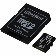 MEMORIA MICRO SD KINGSTON 64GB CANVAS SELECT PLUS 100MB S CLASE 10 - comprar online