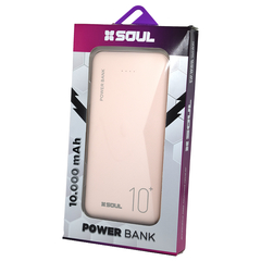 CARGADOR PORTARIL POWER BANK SOUL PBS-D10000RS DUAL USB ROSA en internet